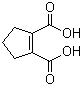 1-Cyclopentene-1,2-dicarboxylic acid molecular structure (CAS 3128-15-2)
