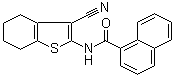 structure of CAS# 312917-14-9, N-(3-氰基-4,5,6,7-四氢苯并[b]噻吩-2-基)-1-萘甲酰胺
