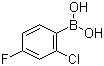 structure of CAS# 313545-72-1, 2-氯-4-氟苯硼酸