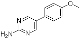 structure of CAS# 31408-47-6, 5-(4-Methoxyphenyl)pyrimidin-2-amine