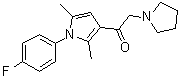 structure of CAS# 314245-33-5, 1-[1-(4-氟苯基)-2,5-二甲基-1H-吡咯-3-基]-2-(1-吡咯烷基)乙酮