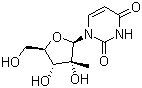 structure of CAS# 31448-54-1, 2'-C-甲基尿苷