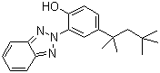 CAS 登录号：3147-75-9, 奥克三唑, 2-(2'-羟基-5'-叔辛基苯基)苯并三唑, 紫外线吸收剂 UV-329