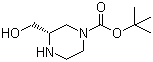 structure of CAS# 314741-40-7, (S)-1-Boc-3-羟甲基哌嗪