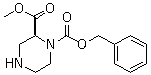 structure of CAS# 314741-63-4, (2S)-1,2-哌嗪二甲酸 2-甲酯 1-苄酯