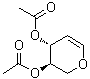 CAS # 3152-43-0, 1,5-Anhydro-2-deoxy-D-threo-pent-1-enitol 3,4-diacetate, 3,4-Di-O-Acetyl-D-xylal, D-Xylal diacetate, Di-O-acetyl-D-xylal, Diacetyl-D-xylal
