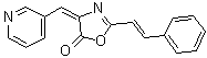 structure of CAS# 315694-89-4, 2-(2-苯乙烯基)-4-(3-吡啶基亚甲基)-5(4H)-恶唑酮