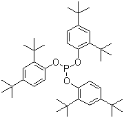 structure of CAS# 31570-04-4, 三(2,4-二叔丁基)亚磷酸苯酯