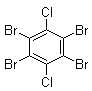 structure of CAS# 31604-30-5, 1,2,4,5-四溴-3,6-二氯苯
