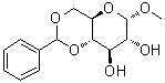 structure of CAS# 3162-96-7, 甲基 4,6-O-亚苄基-alpha-D-吡喃葡萄糖苷