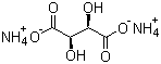 CAS 登录号：3164-29-2, 酒石酸铵