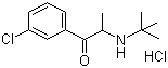 structure of CAS# 31677-93-7, 盐酸安非他酮