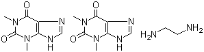 structure of CAS# 317-34-0, 氨茶碱