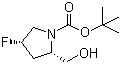 structure of CAS# 317356-27-7, (2S,4S)-4-氟-2-(羟甲基)吡咯烷-1-羧酸叔丁酯
