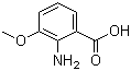 CAS 登录号：3177-80-8, 2-氨基-3-甲氧基苯甲酸