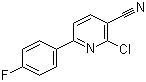 CAS 登录号：31776-83-7, 2-氯-6-(4-氟苯基)烟腈