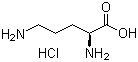 CAS 登录号：3184-13-2, L-鸟氨酸盐酸盐, L-2,5-二氨基戊酸盐酸盐