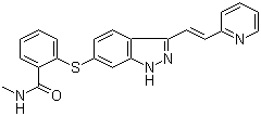 structure of CAS# 319460-85-0, 阿西替尼