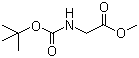 structure of CAS# 31954-27-5, N-叔丁氧羰基甘氨酸甲酯