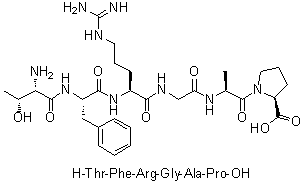 CAS # 320347-28-2, L-Threonyl-L-phenylalanyl-L-arginylglycyl-L-alanyl-L-proline
