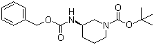 CAS # 320580-76-5, tert-Butyl (3R)-3-[[(benzyloxy)carbonyl]amino]piperidine-1-carboxylate