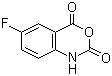 5-氟靛红酸酐分子结构 (CAS 321-69-7)