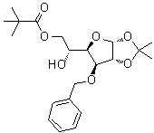 CAS 登录号：321380-09-0, 1,2-O-(1-甲基亚乙基)-3-O-(苯基甲基)-alpha-D-呋喃葡萄糖 6-(2,2-二甲基丙酸酯)