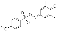 structure of CAS# 321695-57-2, 2,6-二甲基-2,5-环己二烯-1,4-二酮 4-[O-[(4-甲氧基苯基)磺酰基]肟]