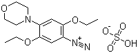 CAS # 32178-39-5, 2,5-Diethoxy-4-(4-morpholinyl)benzenediazonium sulfate