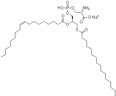 CAS 登录号：321863-21-2, 1-棕榈酰-2-油酰基-sn-甘油-3-[磷酰-L-丝氨酸]钠盐
