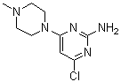 structure of CAS# 322691-38-3, 4-氯-6-(4-甲基哌嗪-1-基)嘧啶-2-胺