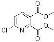 6-氯-2,3-吡啶二甲酸二甲酯分子结构 (CAS 32383-03-2)