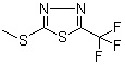 structure of CAS# 32539-16-5, 2-(甲硫基)-5-(三氟甲基)-1,3,4-噻二唑