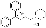 CAS 登录号：3254-89-5, 盐酸地芬尼多, 1,1-二苯基-4-(1-哌啶基)-1-丁醇盐酸盐