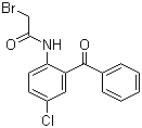 structure of CAS# 32580-26-0, 2-(2-溴乙酰氨基)-5-氯二苯甲酮
