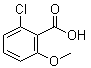 structure of CAS# 3260-89-7, 2-氯-6-甲氧基苯甲酸