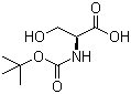 CAS 登录号：3262-72-4, Boc-L-丝氨酸, N-叔丁氧羰基-L-丝氨酸