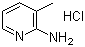 structure of CAS# 32654-40-3, 3-甲基吡啶-2-胺盐酸盐