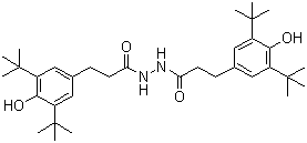 structure of CAS# 32687-78-8, N,N'-双[3-(3,5-二叔丁基-4-羟基苯基)丙酰]肼