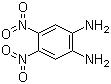 structure of CAS# 32690-28-1, 4,5-Dinitro-1,2-diaminobenzene