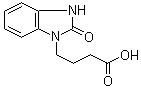 structure of CAS# 3273-68-5, 2-Oxo-1-benzimidazolinebutyric acid