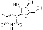 structure of CAS# 32738-09-3, 2-Thio-5-methyluridine