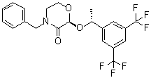 CAS 登录号：327623-36-9, (2S)-2-[(1R)-1-[3,5-二(三氟甲基)苯基]乙氧基]-4-苄基-3-吗啉酮