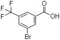 structure of CAS# 328-67-6, 3-溴-5-三氟甲基苯甲酸