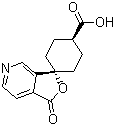 CAS # 328233-23-4, trans-1'-Oxo-spiro[cyclohexane-1,3'(1'H)-furo[3,4-c]pyridine]-4-carboxylic acid
