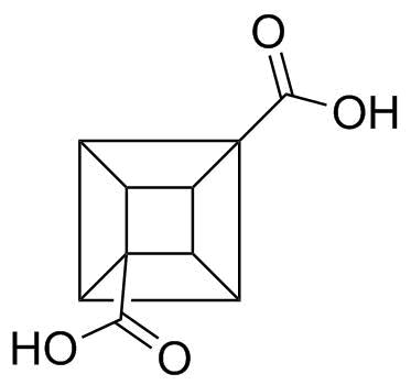 1,4-立方烷二羧酸分子结构 (CAS 32846-66-5)