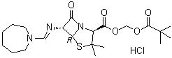 structure of CAS# 32887-03-9, 盐酸匹美西林