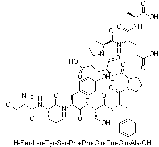 CAS # 329314-97-8, L-Seryl-L-leucyl-L-tyrosyl-L-seryl-L-phenylalanyl-L-prolyl-L-alpha-glutamyl-L-prolyl-L-alpha-glutamyl-L-alanine