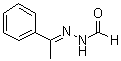 CAS # 33036-39-4, (1-Phenylethylidene)hydrazinecarboxaldehyde, Formic acid (alpha-methylbenzylidene)hydrazide, NSC 62816