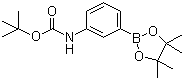 structure of CAS# 330793-09-4, 3-(Boc-amino)benzeneboronic acid pinacol ester